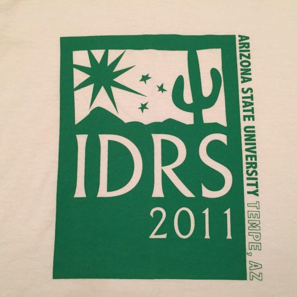 Jerzees Mens Arizona State University IDRS 2011 White T-Shirt Size Medium